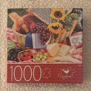 Cardinal 1000-Piece Picnic Puzzle - Red and Multicolor